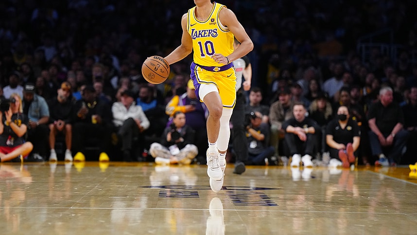 NBA: Atlanta Hawks at Los Angeles Lakers, Max Christie