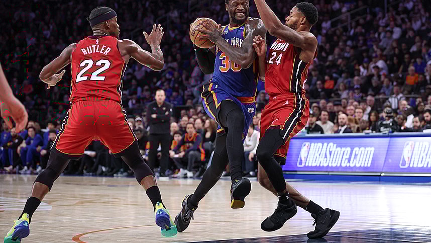 NBA: Miami Heat at New York Knicks, julius randle