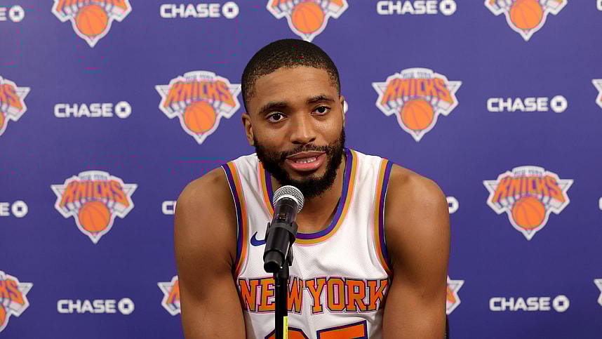 NBA: New York Knicks-Media Day, mikal bridges