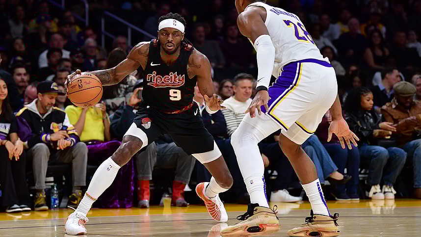 NBA: Portland Trail Blazers at Los Angeles Lakers