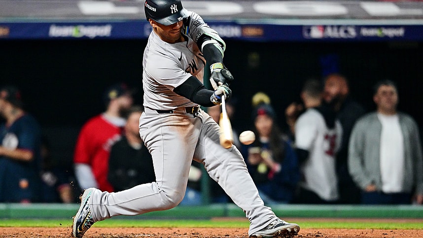 MLB: ALCS-New York Yankees at Cleveland Guardians, gleyber torres