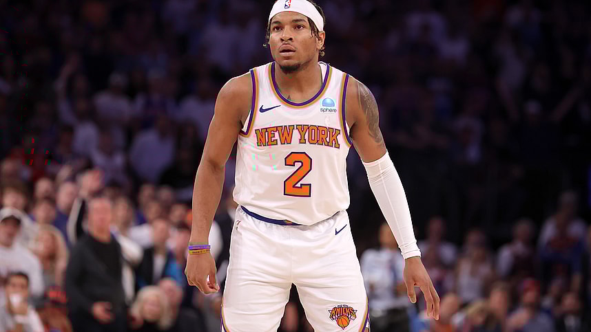 NBA: Playoffs-Indiana Pacers at New York Knicks, miles mcbride