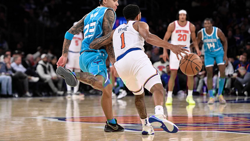 NBA: Preseason-Charlotte Hornets at New York Knicks, cameron payne