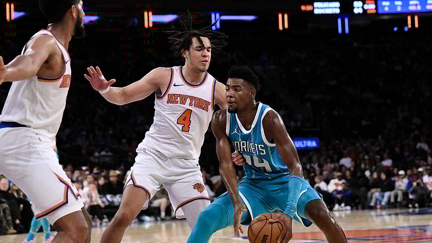 NBA: Preseason-Charlotte Hornets at New York Knicks, pacome dadiet