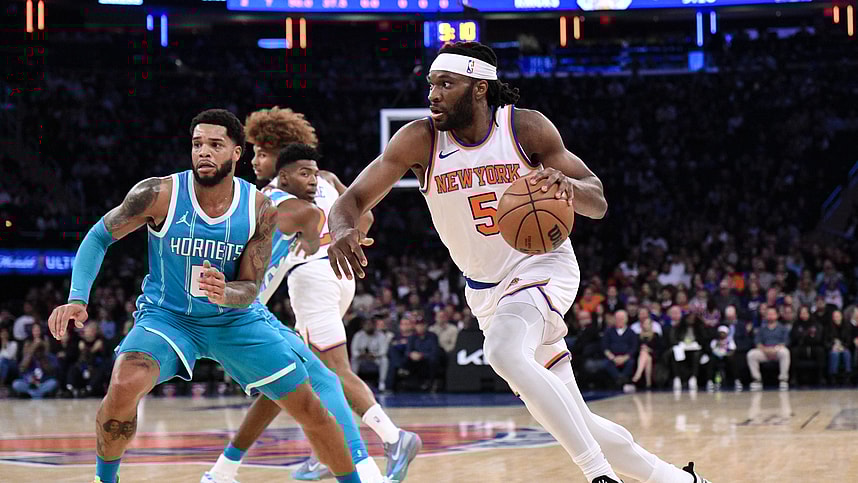 NBA: Preseason-Charlotte Hornets at New York Knicks, precious achiuwa