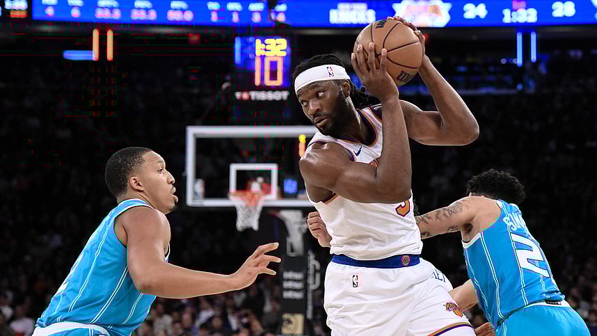 NBA: Preseason-Charlotte Hornets at New York Knicks, precious achiuwa
