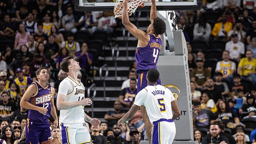 NBA: Preseason-Phoenix Suns at Los Angeles Lakers