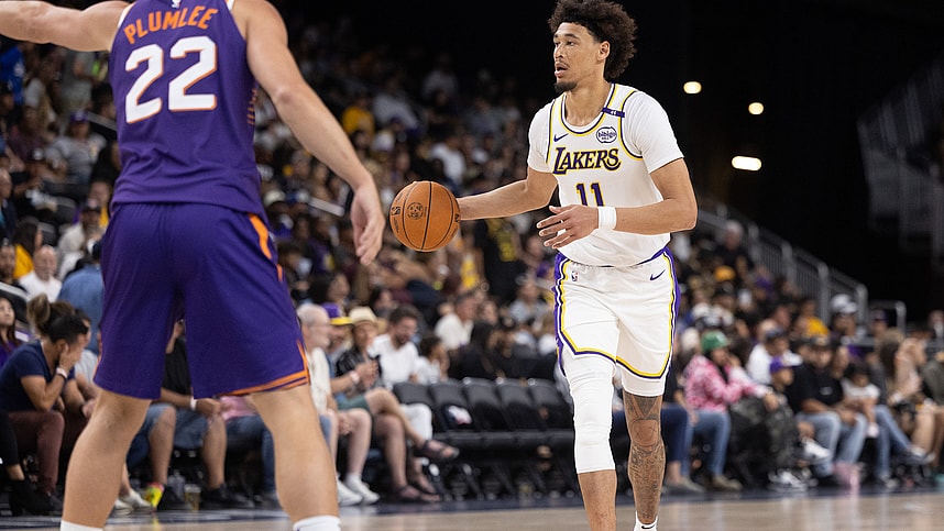 NBA: Preseason-Phoenix Suns at Los Angeles Lakers, jaxson hayes