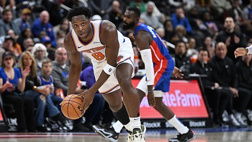 NBA: New York Knicks at Detroit Pistons, og anunoby