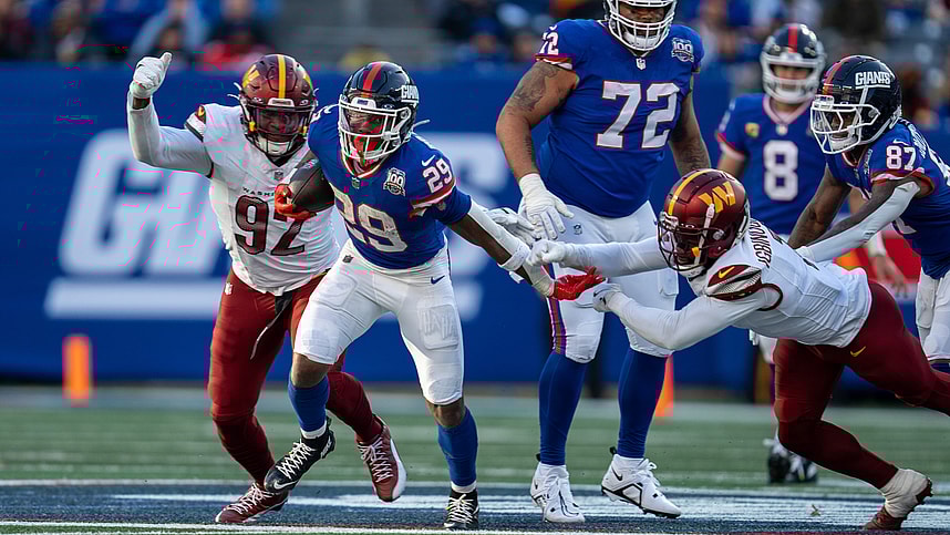 Giants running back Tyrone Tracy Jr. has at least 15 carries in four of his last five games.