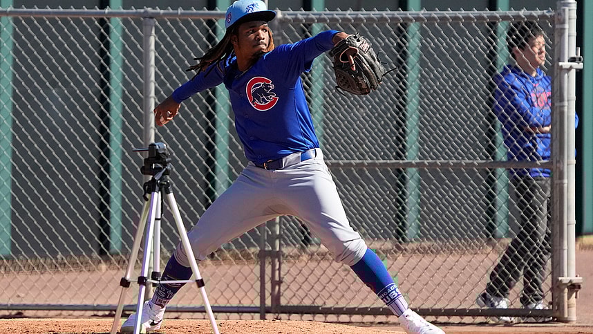 MLB: Chicago Cubs-Workouts, yankees, michael arias