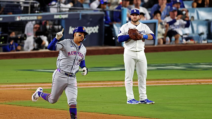 MLB: NLCS-New York Mets at Los Angeles Dodgers, mark vientos