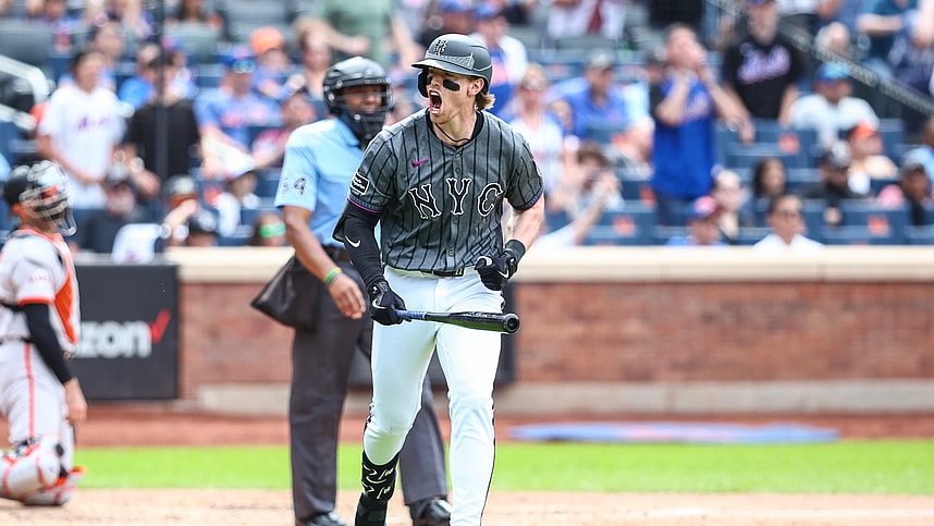 MLB: San Francisco Giants at New York Mets, brett baty