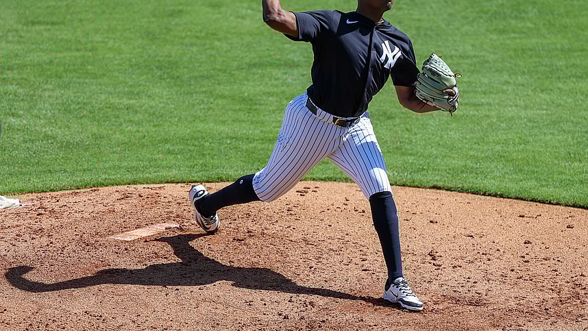 MLB: New York Yankees-Workouts, yerry de los santos