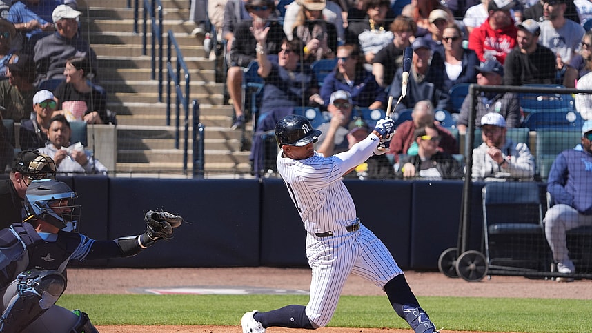MLB: Spring Training-Tampa Bay Rays at New York Yankees, oswald peraza