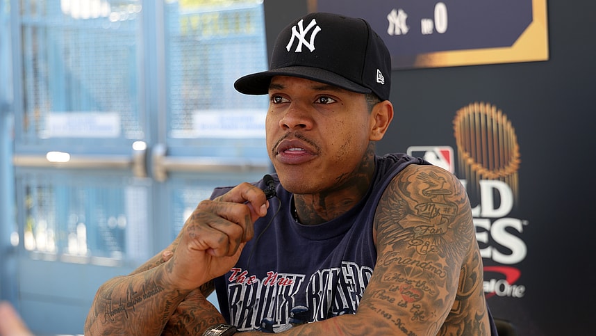 MLB: World Series- New York Yankees workouts, marcus stroman