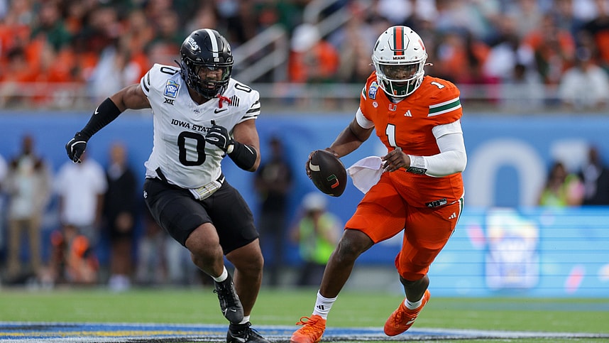 NCAA Football: Pop Tarts Bowl-Iowa State at Miami, cam ward, new york giants