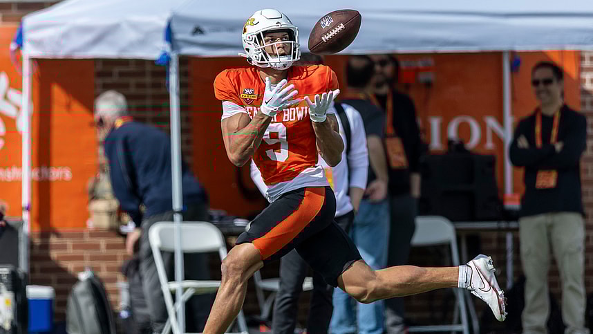 NCAA Football: Senior Bowl, jayden higgins, new york giants