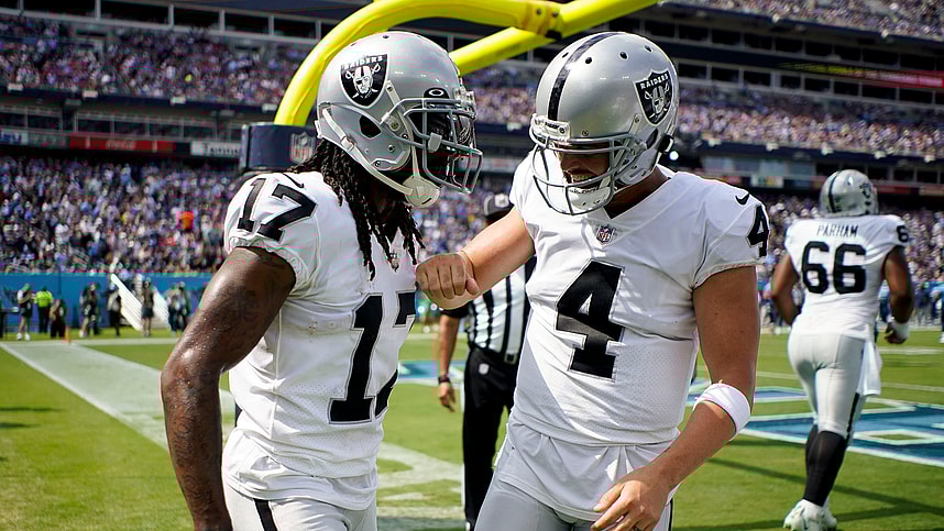 Davante Adams, Derek Carr, Raiders, Giants
