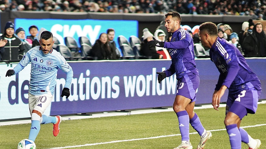 Maxi Moralez against the Orlando City Defense | Credit: Melinda Morales