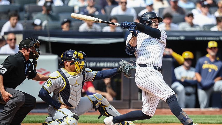 MLB: Milwaukee Brewers at New York Yankees, austin wells
