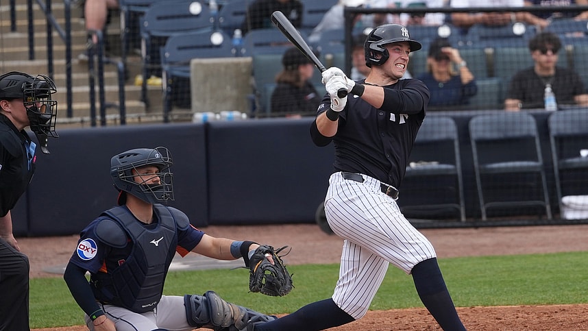 MLB: Spring Training-Houston Astros at New York Yankees, ben rice