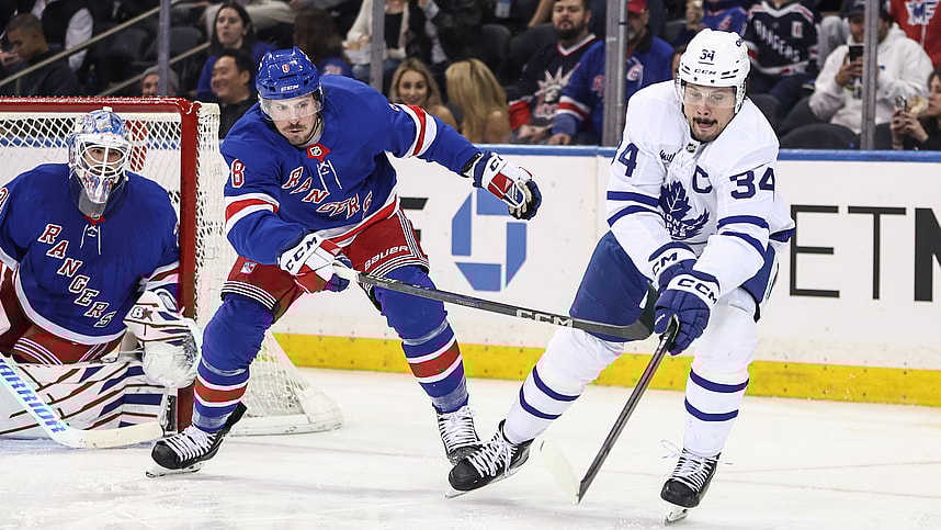 NHL: Toronto Maple Leafs at New York Rangers