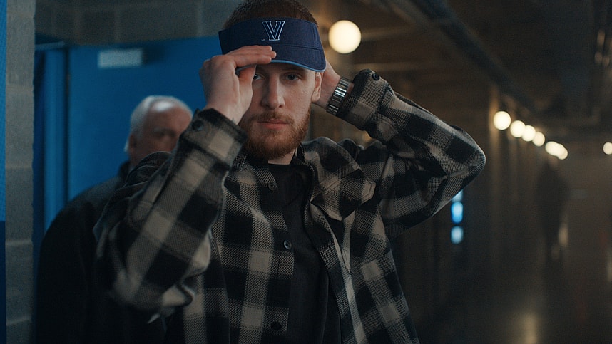 Villanova BFFs. AT&T Guaranteed Madness campaign. Donte DiVincenzo, Josh Hart, Jalen Brunson, Mikal Bridges.