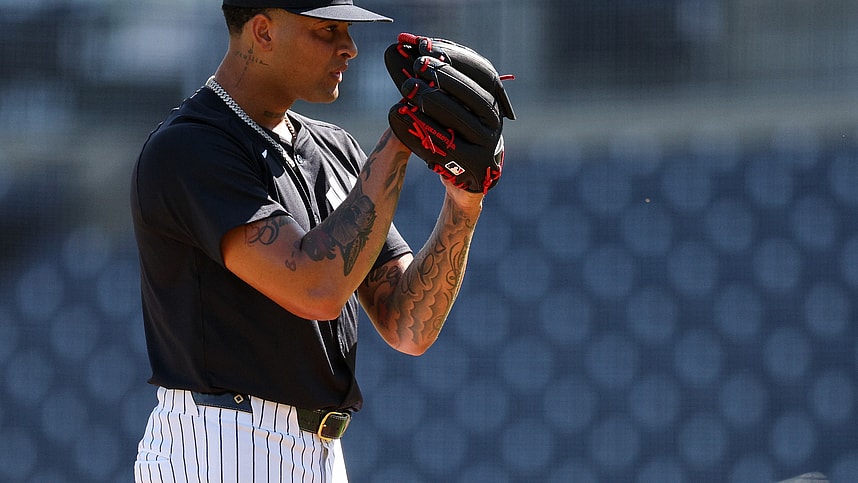 MLB: New York Yankees-Workouts, luis gil