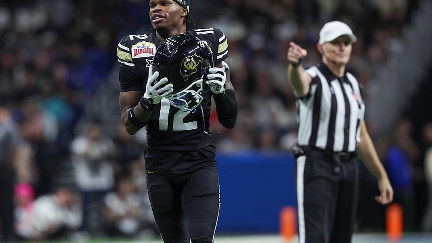 NCAA Football: Alamo Bowl-Brigham Young at Colorado, giants, travis hunter