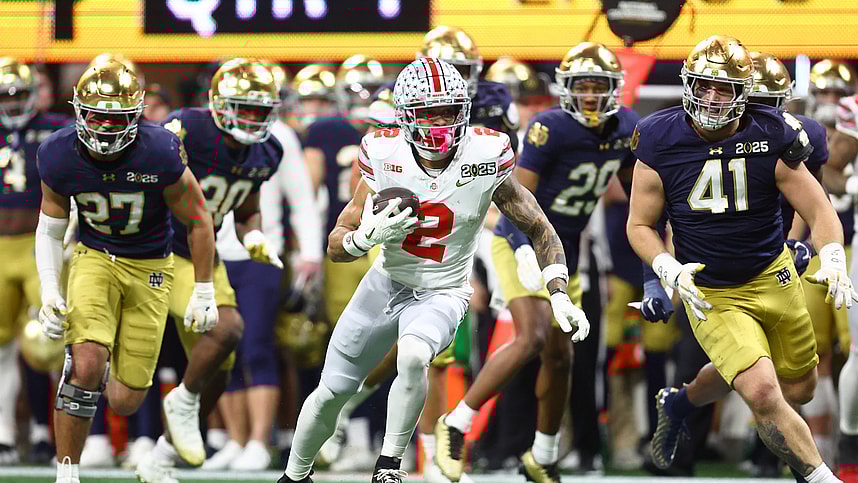 NCAA Football: CFP National Championship-Ohio State at Notre Dame, emeka egbuka, new york giants