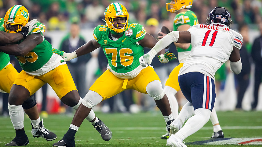 NCAA Football: Fiesta Bowl-Liberty at Oregon, Josh Conerly Jr., new york giants