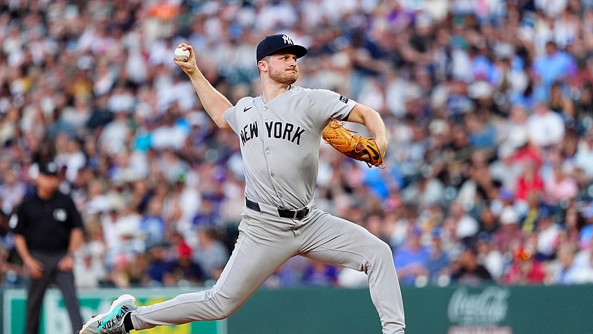 MLB: New York Yankees at Colorado Rockies, clarke schmidt