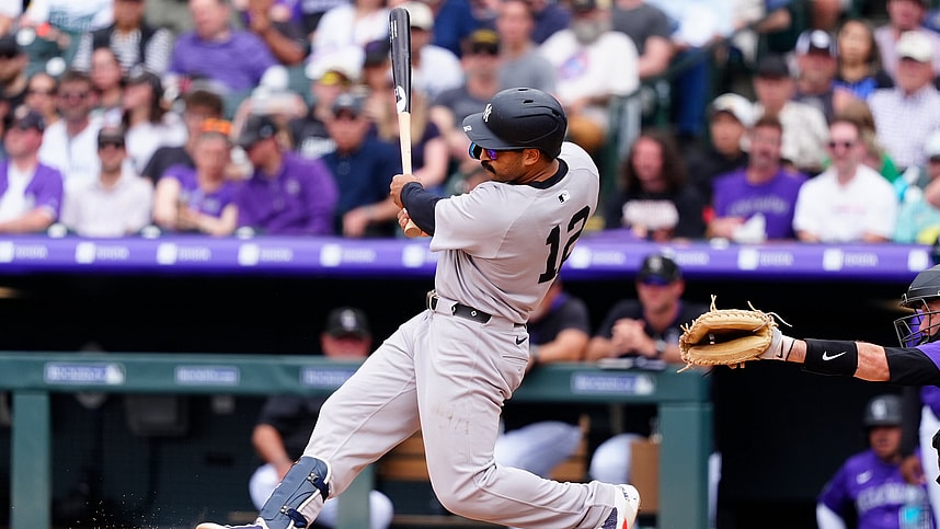 MLB: New York Yankees at Colorado Rockies, trent grisham