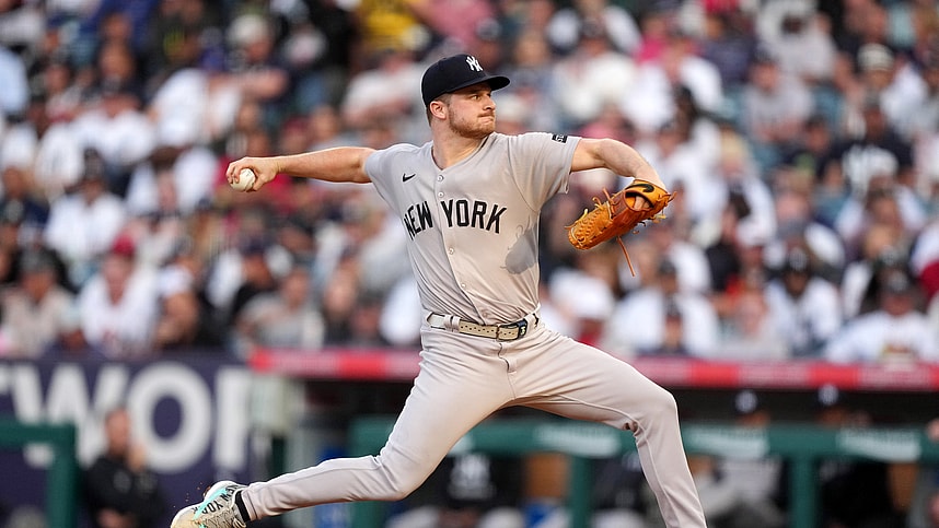 MLB: New York Yankees at Los Angeles Angels, clarke schmidt