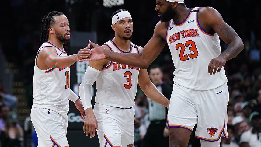 NBA: Playoffs-New York Knicks at Boston Celtics, mitchell robinson