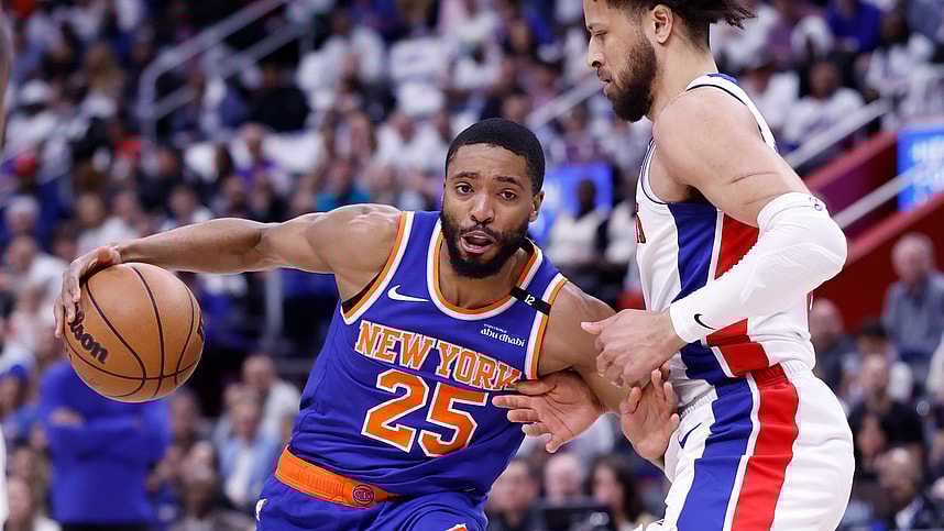 NBA: Playoffs-New York Knicks at Detroit Pistons