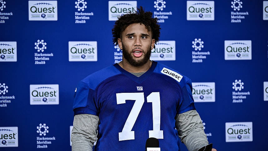 NFL: New York Giants Rookie Minicamp, marcus mbow