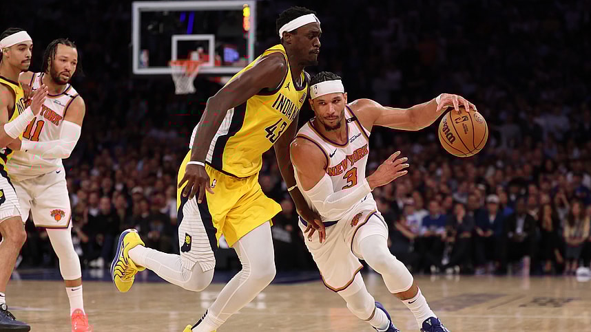 NBA: Playoffs-Indiana Pacers at New York Knicks, josh hart