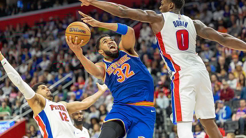 NBA: Playoffs-New York Knicks at Detroit Pistons