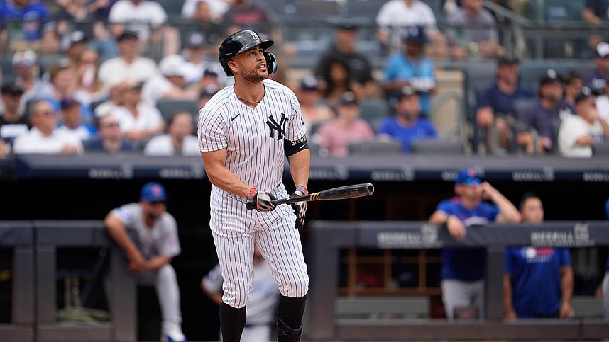 MLB: Chicago Cubs at New York Yankees, giancarlo stanton