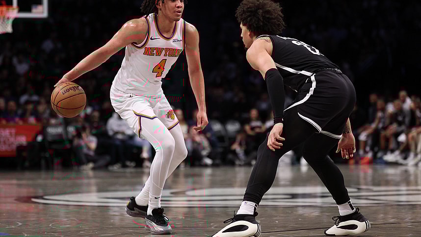 NBA: New York Knicks at Brooklyn Nets, pacome dadiet