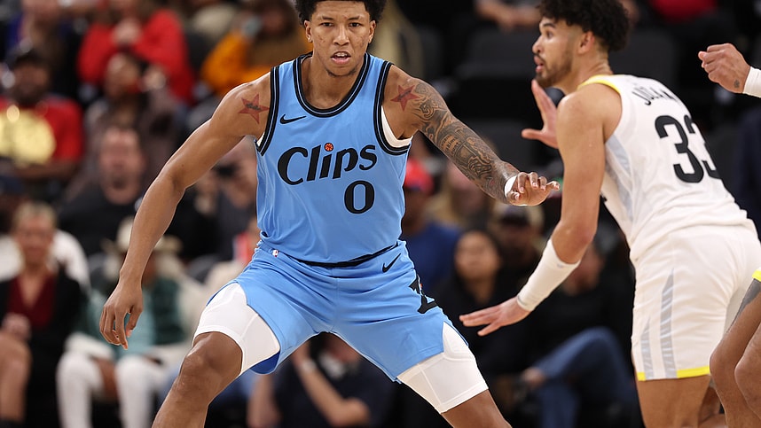NBA: Utah Jazz at Los Angeles Clippers, MarJon Beauchamp, knicks