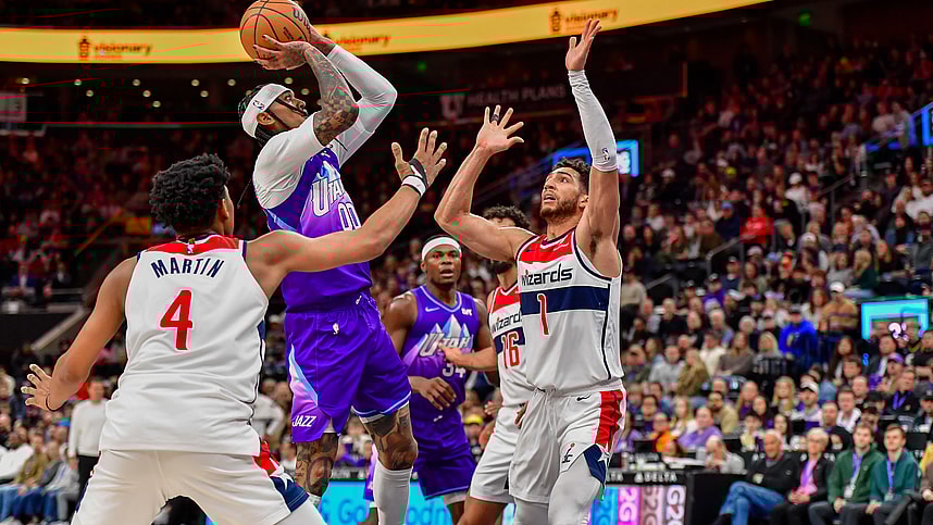 NBA: Washington Wizards at Utah Jazz, jordan clarkson, knicks
