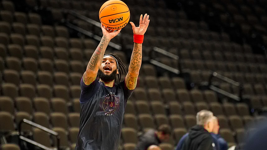 NCAA Basketball: NCAA Tournament First Round-Omaha Practice, knicks, Dae Dae Grant