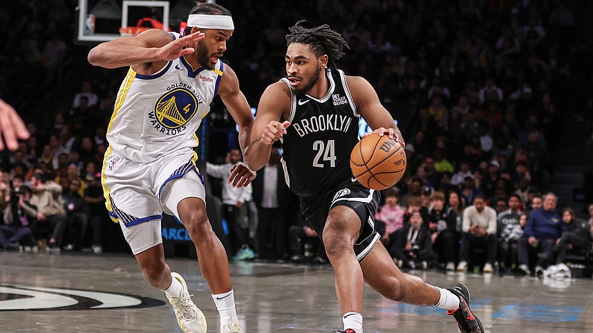 Cam Thomas, NBA: Golden State Warriors at Brooklyn Nets