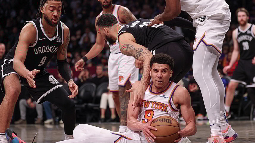 NBA: New York Knicks at Brooklyn Nets, kevin mccullar jr.