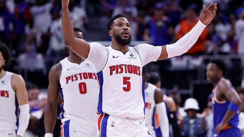 NBA: Playoffs-New York Knicks at Detroit Pistons