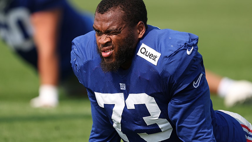 NFL: New York Giants Training Camp, evan neal