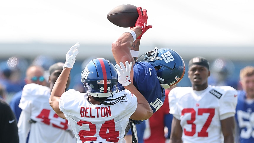 NFL: New York Giants Training Camp, theo johnson